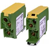 EDBJ-4x25-4x25PE Blok rozdzielczy 100A (4x2,5-25mm2-4x2,5-25mm2) żółto-zielony