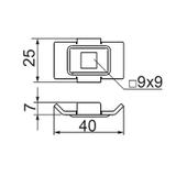 UKDSC; Uchwyt sufitowy