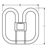 Świetlówka pinowa SQUARE 38W 827