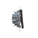 Simon 55 Przycisk zwierny potrójny szybkozłączka Czarny mat