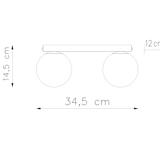 Sollux Plafon YOLI 2 czarny SL.1152