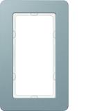 BERKER Q.7 Ramka z dużym wycięciem aluminium 13096074 HAGER