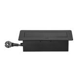 Gniazdo meblowe wpuszczane w blat z płaskim frezowanym rantem, ładowarką USB i przewodem 1,5m, 2x2P+ OR-GM-9035(GS)/B ORNO
