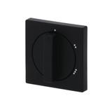 FUTURE Pokrywa z pokrętłem i nadrukiem czarny matowy