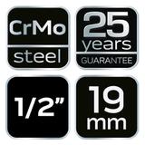 Nasadka udarowa 1/2" długa, 19 x 78mm , Cr-Mo