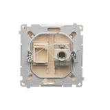 Simon Basic Gniazdo komputerowe RJ45 kategoria 6 pojedyncze ekranowane z przesłoną przeciwkurzową Mo