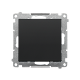 Simon 55 Przycisk zwierny pojedynczy rozwierny bez piktogramu szybkozłączka Czarny mat