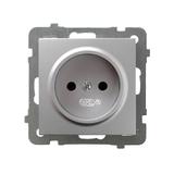 AS Gniazdo pojedyncze - kolor srebro