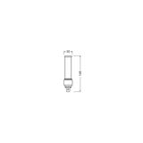 DULUX D LED FR 18 CCG, AC mains 7W 840 G24d-2 TRZONKI SPECJALNE LEDVANCE