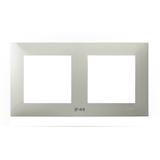 SZAFIR Ramka podwójna do łączników IP-44 - kolor kaszmirowy beż