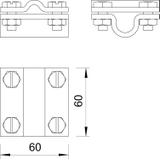 ŁĄCZNIK KRZYŻOWY 8-10X16 CYNK