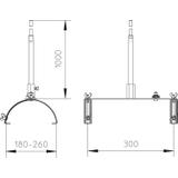 F-Fix-132-300, Zwód pionowy