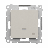 Simon 54 Łącznik krzyżowy z podświetleniem LED szybkozłączka kaszmir mat DW7L.01/42