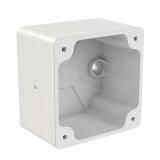 PUSZKA DO GNIAZD TABLICOWYCH PROSTYCH o kołnierzu 75x75mm   Nadtynkowa  IP44