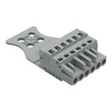 Gniazdo MCS-MIDI Classic 6-biegunowe szare raster 5mm /50szt./ 231-106/026-000/034-000 WAGO