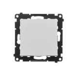 Simon 55 Przycisk zwierny pojedynczy zwierny bez piktogramu szybkozłączka Jasnoszary mat