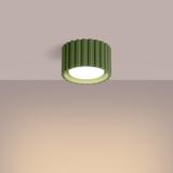 SOLLUX Plafon AURA 1 zielony oliwkowy Gx53 ; SL.1797