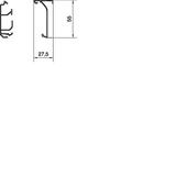 tehalit.SL Podstawa 20x55 czarny SL200551 HAGER