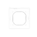 uszczelki Uszczelka do ramki 1-krotnej *Bryzgoszczelność IP44 tylko z gniazdami wymienionymi w katal