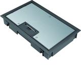 tehalit.VE-EE Pokrywa uchylna płytki montaż E04 147X247 5mm czarny PA KDE04059005 HAGER