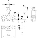 950/Z, OBEJMY UZIEM.PRZEW.1 1/2"