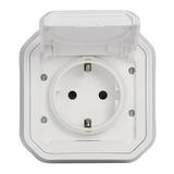 NOWE PLEXO - GN. SCHUKO 2P+Z ZACISKI ŚRUB PODTYNKOWE Z PAZURKAMI 16A-250V BIAŁE 069868L LEGRAND