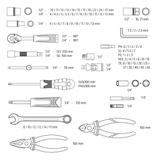 Zestaw narzędzi M4K Garage, 90 elementów