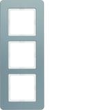 BERKER Q.7 Ramka potrójna aluminium 10136074 HAGER