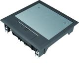 tehalit.VE-EE Pokrywa uchylna VQ06 200x200 wykładzina 5mm czarny PA VQ06059005 HAGER