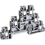 ESC-TLD.2 Złączka gwintowa 3-poziomowa 2,5mm2 (szara)