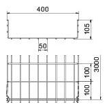 KORYTKA SIATK.GRM 105X400 G