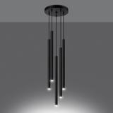 Sollux Lampa wisząca PASTELO 5P czarna SL.1176