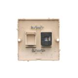 Simon Basic Gniazdo komputerowe RJ45 pojedyncze kategoria 5e Montaż gniazda na wkręty do puszki beż