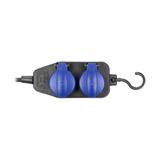 Przedłużacz warsztatowy bryzgoszczelny IP44 4 gniazda (2+2) (schuko) IP44 przewód gumowy H05 OR-AE-1