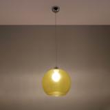 Sollux Lampa wisząca BALL żółta SL.0252