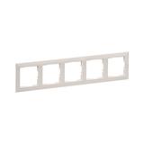 Suno Ramka Pięciokrotna 5-Krotna Piasek 721535 LEGRAND