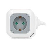 Przedłużacz 4x2P+Z (Schuko) ładowarka USB A+C Quick charge 1,4m H05VV-F 3x1,5mm2 szary OR-AE-13247(G