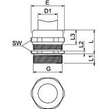 DŁAWIKI Z DŁUGIM GWIN.M40X1,5 MS