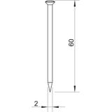 362, GWÓŹDŹ STALOWY 60MM 2MM