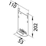 tehalit.BR/BRN Płytka adaptacyjna 210mm G2272 HAGER