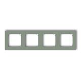 MINI Ramka uniwersalna poczwórna kwadratowa z tworzywa szałwiowy