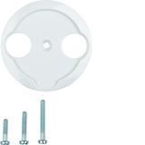 BERKER Serie 1930/Glas Płytka czołowa do gniazda antracytowego 2-wyjściowego biały 103920 HAGER