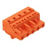 MCS-MIDI Classic gniazdo 5-bieg. pomarańczowe raster 7,62 mm /50szt./ WAGO