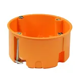 E135 Puszka do pustych ścian 60mm, płytka, głebokość 35 mm - kolor pomarańczowy