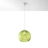 Sollux Lampa wisząca BALL zielona SL.0254