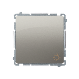 Simon Basic Przycisk światło 10A szybkozłączka satynowy