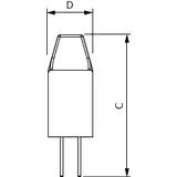 Kapsułka LED 1W=10W 100lm / 2700K barwa ciepła LEDcapsuleLV 1-10W G4 827micro Kapsułki LED PHILIPS