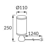 Lampka stołowa ZYTA FOOT E14