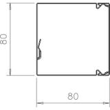 LKM80080FS, KANAŁ 80X80 STAL FS