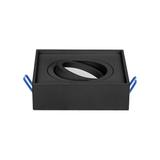 SORMUS S ramka dekoracyjna oprawy punktowej MR16/GU10 max 50W regulowana kwadrat czarna AD-OD-6168/B